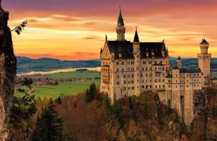 Schloss Neuschwanstein im Herbst Schloss Neuschwanstein im Herbst